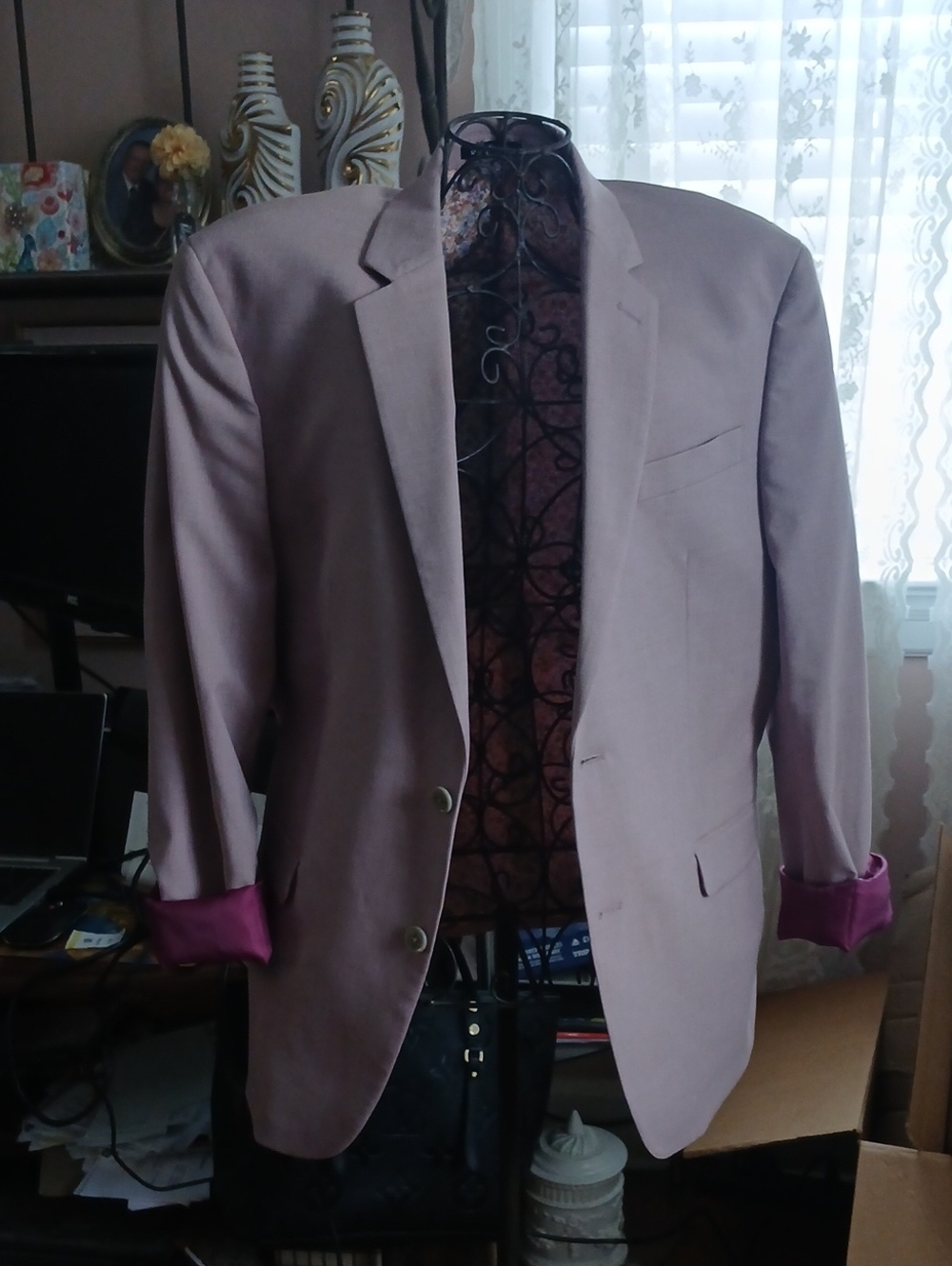 Egara Mauve Single-Breasted Sport Coat